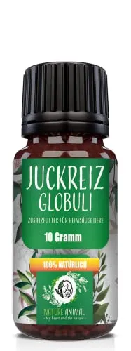 Nature Animal® Anti JUCKREIZ Kügelchen – natürliche Soforthilfe für Hunde + Katzen bei Hautreizungen, mit Bachblüten informiert - Pflege für Haut und Fell bei Läuse, Flöhe & Milben