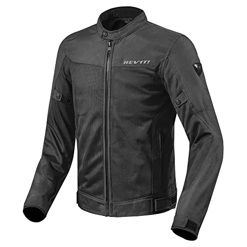 REV'IT! Motorradjacke mit Protektoren Motorrad Jacke Eclipse Textiljacke schwarz 3XL, Herren, Tourer, Ganzjährig