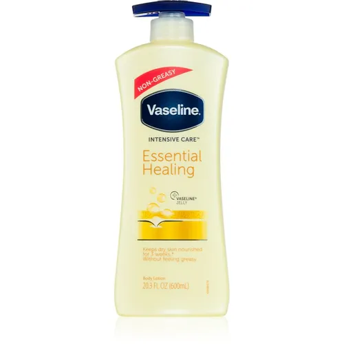 Vaseline Intensive Care Bodylotion Essential Healing 600 ml - Feuchtigkeitsspendende Bodylotion für Damen mit praktischer Pumpe, die die Haut intensiv pflegt und für ein samtweiches Hautgefühl sorgt.