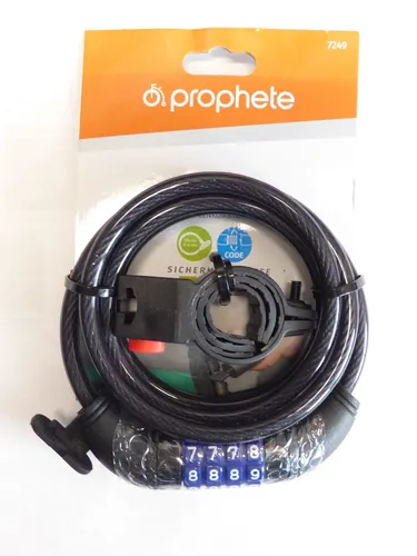 Prophete Fahrradschloss Zahlen-Spiralkabelschloss Zahlenschloss 150cm  7249