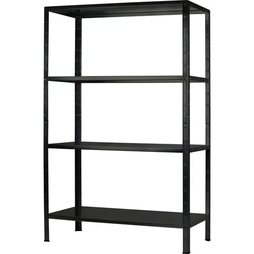 Schulte-Regalwelt Schwerlastregal mit 4 Metallböden, 65kg Fachlast - Lagerregal mit höhenverstellbaren Metallböden, ideal für hohe Lasten bis 390 kg. Robust, kratzfest und einfach ohne Werkzeug montierbar. Made in Germany mit 25 Jahren Garantie.