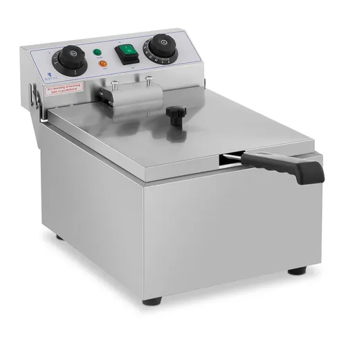 Royal Catering Fritteuse 3200 W - Fritteuse mit 3200 W Leistung, ideal für knusprige Pommes und Snacks, 10 l Fassungsvermögen für große Mengen, perfekt für Gastronomie und Feste.