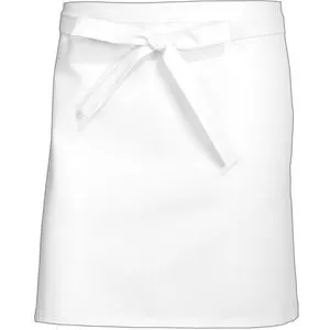 BP Gourmet 1901-400-21 Schürze kurz - 3er-Pack in Weiß - Hochwertige Gastronomieschürze aus 65% Polyester und 35% Baumwolle, waschmaschinenfest und bequem mit kurzem Schlitz für optimale Bewegungsfreiheit.
