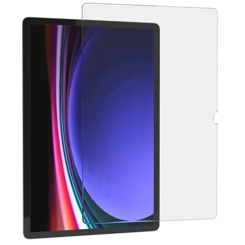 EAZY CASE - Displayschutzfolie kompatibel mit Samsung Galaxy Tab S9 Plus Displayschutz Glas 12.4 Zoll Glasfolie 9H Härte 0,3mm dünne Tabletschutzfolie Tablet Schutzglas Folie Transparent Ultra Klar