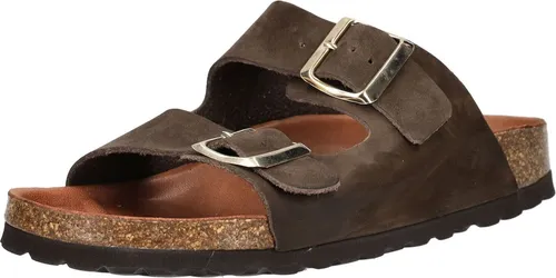 COSMOS Comfort Pantoletten Leder Pantolette - Pantoletten aus strapazierfähigem Leder mit gut gepolstertem Fußbett für optimale Fußgesundheit - perfekt für warme Tage und vielseitig kombinierbar!