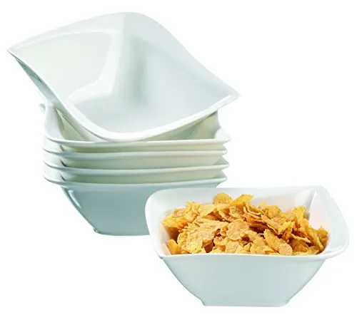 MÄSER Schüssel-Set »La Musica«, 6-teilig aus Porzellan - Schalen aus hochwertigem Hotelporzellan, spülmaschinen- und mikrowellengeeignet. Charakteristische Formgebung vereint Funktionalität und Extravaganz.