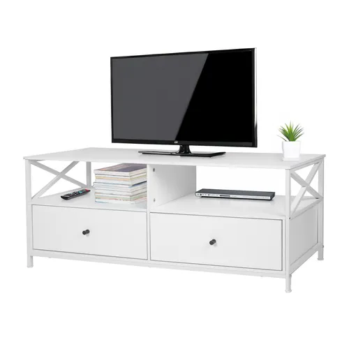 TV Lowboard TV-Schrank - Modernes Design für Ihr Wohnzimmer - Stylisches TV-Lowboard in verschiedenen Farben, 120 cm breit, aus robustem Material. Ideal für eine ordentliche Präsentation Ihrer Unterhaltungselektronik.
