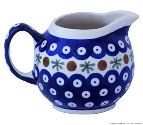 Original Bunzlauer Keramik Sahnekännchen V=0,25 Ltr. im Dekor 41