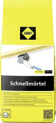SAKRET Schnellmörtel 5 kg Beutel  Mörtel
