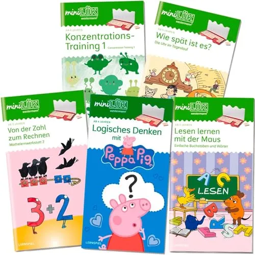 miniLÜK: Vorschule Lernpaket für Vorschulkinder - Das umfassende Lernpaket für die Vorschule mit Kasten und Übungsheft. Fördert spielerisch die Grundlagen des Lernens und macht Vorschulbildung spannend! Ideal für zu Hause und im Kindergarten.