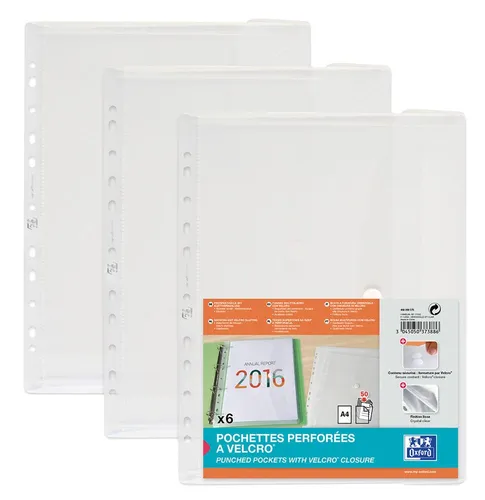 OXFORD Dokumententaschen DIN A4 0.2 mm glasklar 400099575