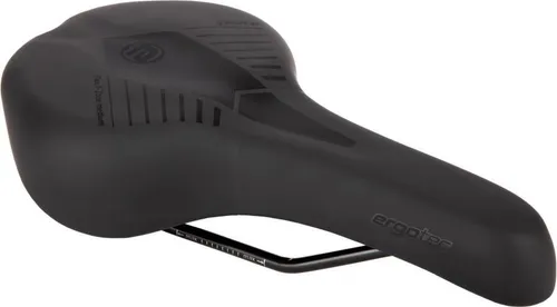 Humpert/Ergotec Sattel ES ACTIVE S medium ergotec PU schwarz - Fahrradsattel in Schwarz, Größe S, mit ergonomischem Design für optimalen Komfort auf langen Fahrten.