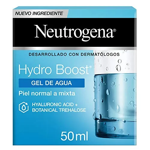 Neutrogena Hydro Boost Gel De Agua, 50 ml - Tagespflege mit Hyaluronsäure, für langanhaltende Feuchtigkeit und ein gesundes, strahlendes Hautbild. Ideal für normale und Mischhaut.