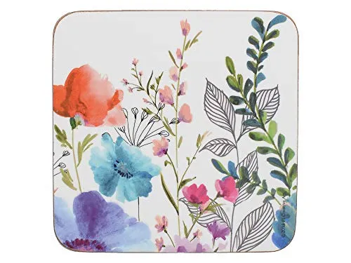 Creative Tops C000338 Premium Untersetzer mit Unterseite aus Kork, bedruckt, Motiv: Wiesenblume