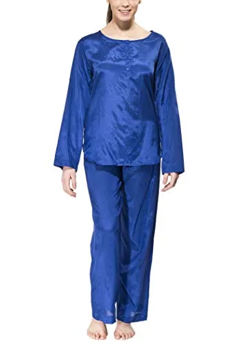 Cocoon Womens Adventure Nightwear Langer Pyjama - Damen Nachtwäsche aus 100% Baumwolle und ägyptischer Baumwolle, leicht und ideal für Reisen, bietet höchsten Komfort für entspannte Nächte.