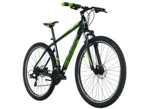 Mountainbike Hardtail 29'' Morzine schwarz - Fahrrad für Herren mit 21 Gängen, ideal für Abenteuer in der Natur. Aluminiumrahmen, vorne gefedert und mechanische Scheibenbremsen für optimale Kontrolle.