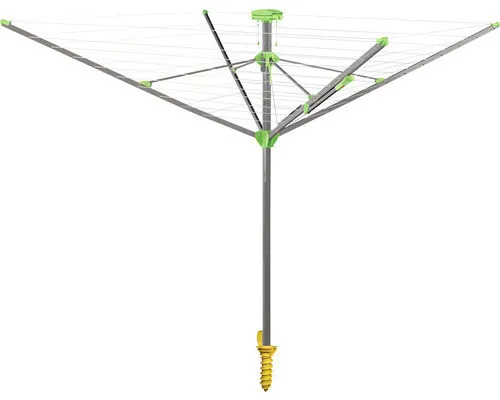 Wäschespinne JUWEL Novaplus Evolution Lift - Wäscheständer mit einer großzügigen Trockenfläche von 207 cm Breite, ideal für effizientes Trocknen von Wäsche im Garten oder auf dem Balkon.