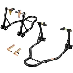 VEVOR Motorrad Ständer Montageständer 50kg, vorne und hinten - Golfzubehör: Robuster Motorradständer für sicheres Abstellen und Warten, unterstützt bis zu 50 kg, ideal für Hobby- und Profifahrer.