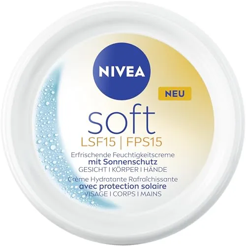 NIVEA Soft Erfrischende Feuchtigkeitscreme mit LSF 15