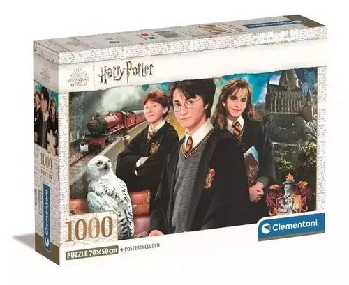 Clementoni Harry Potter Puzzle 1000 Teile - Anspruchsvolles Puzzle für Erwachsene, 70 x 50 cm, ideal zur Förderung von Konzentration und Stressabbau