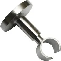 Schöner Wohnen Deckenträger Leon für Gardinenstangen Ø 20 mm Edelstahl-Optik