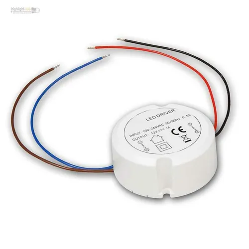 LED Trafo 12V 12W Transformator rund LEDs für Unterputzdose, Vorschaltgerät EVG