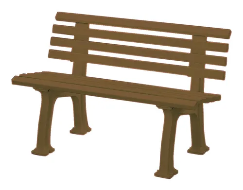 Blome Gartenbank Ibiza 2-Sitzer - 120 cm, braun - Parkbank für 2 Personen, wetterfest und ideal für Garten, Terrasse oder Balkon.