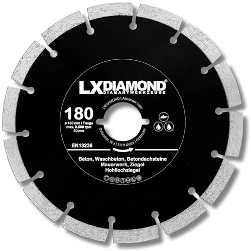 LXDIAMOND Diamant-Trennscheibe 180mm von LXDIAMOND
