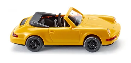 Wiking 1:87 016504 Porsche Carrera Cabrio gelb NEU OVP