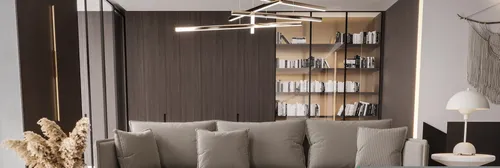 Bedante Ecksofa Braun 3-Sitzer mit Ottomane links