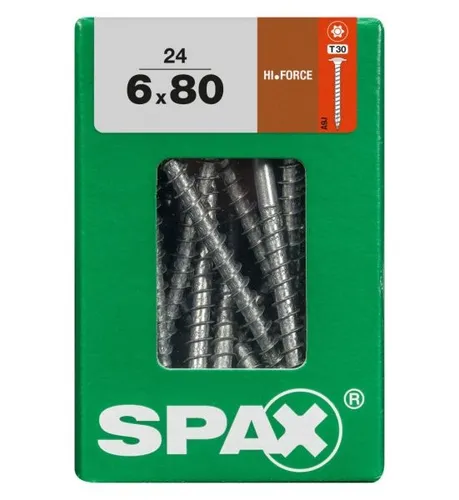 Spax Holzbauschrauben 6.0 x 80 mm TX 30 - 24 Stk. Schraube