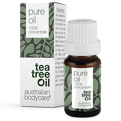 100% Reines Teebaumöl 10 ml by Australian Bodycare - Ätherisches Tea Tree Oil für unreine Haut, Kopfhaut, Haare, Gesichtspickel - Pflege bei Akne, Fußpilz, Nagelpilz