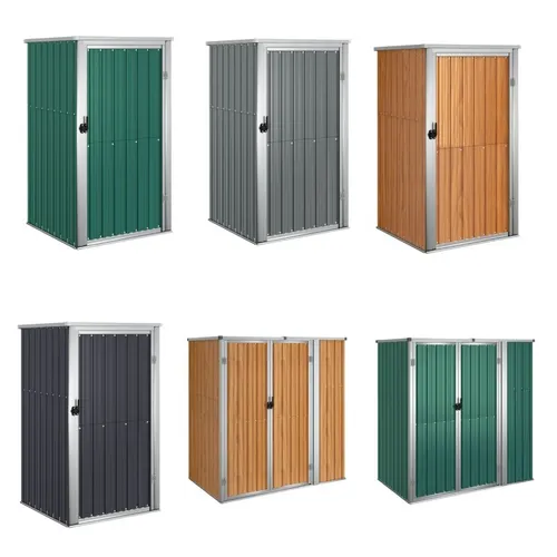 Geräteschuppen aus verzinktem Stahl