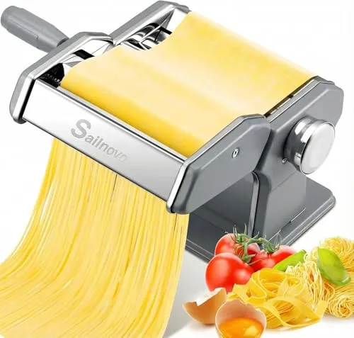 Nudelmaschine Pasta Maker Edelstahl Frische Manuell Pasta Walze Maschine Cutter