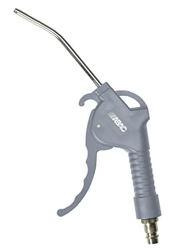 ABAC Druckluftpistole G-503, Ausblaspistole/Luftdruckpistole mit 10 cm langer Düse, Ø 3.8 mm Düse, Druckluft Reinigungspistole mit max. Druck 8 Bar, Plastik
