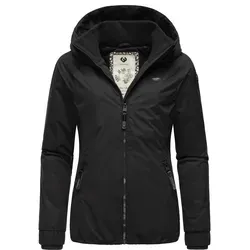 Ragwear Damen Winterjacke Dizzie Kurzmantel XL - Urbaner Stil - Funktionsjacke für Damen, 100% vegan, wasserdicht und winddicht, ideal für kalte Tage mit kuscheligem Innenfutter und praktischen Rippstrickdetails.
