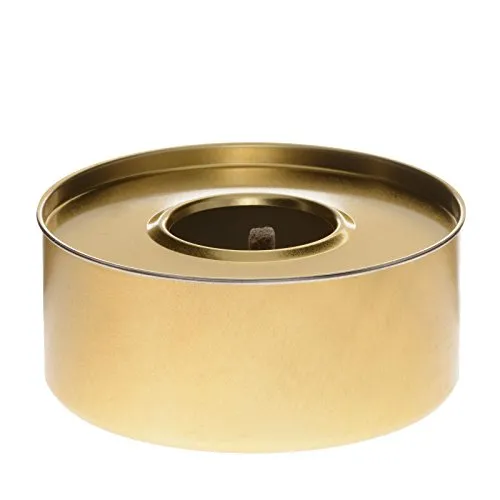 Hussala Basic Flammschale [4 h Brennzeit / 6 Stück], windgeschützte Wachs-Kerze in Aluminium-Dose