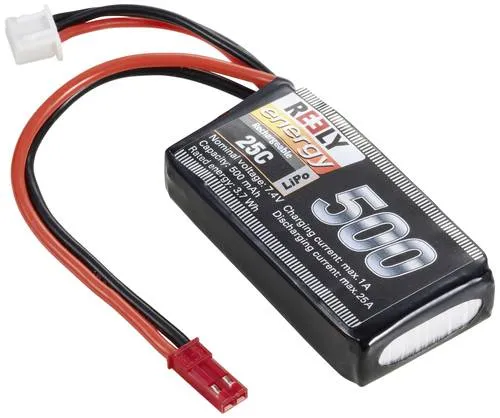 Reely Modellbau-Akkupack (LiPo) 7.4V 500 mAh Zellen-Zahl: 2 25 C Softcase BEC