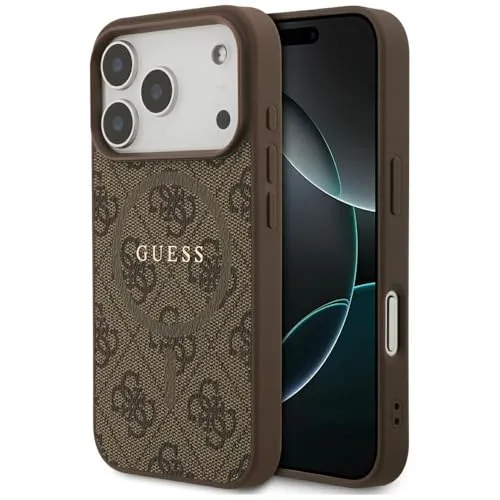 Guess iPhone 17 Pro Ring Classic Logo MagSafe Schutz Hülle
