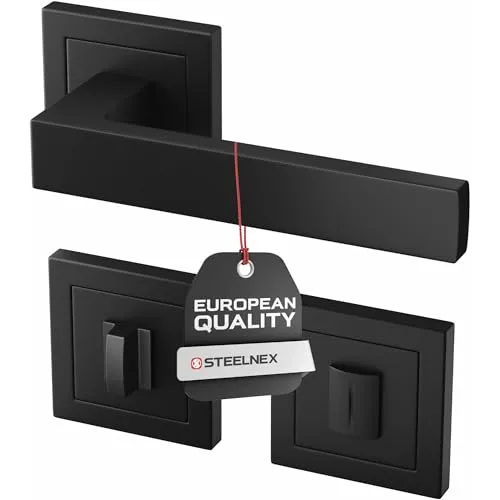 STEELNEX ERGO Türklinke Schwarz Matt in schwarz von STEELNEX