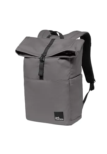 Jack Wolfskin ISLAND Rucksack - 20 L Daypack mit Rolltop, ideal für den Alltag, bietet ein gepolstertes Laptop-Tabletfach und hohen Tragekomfort dank gepolstertem Rückenteil und Brustgurt.