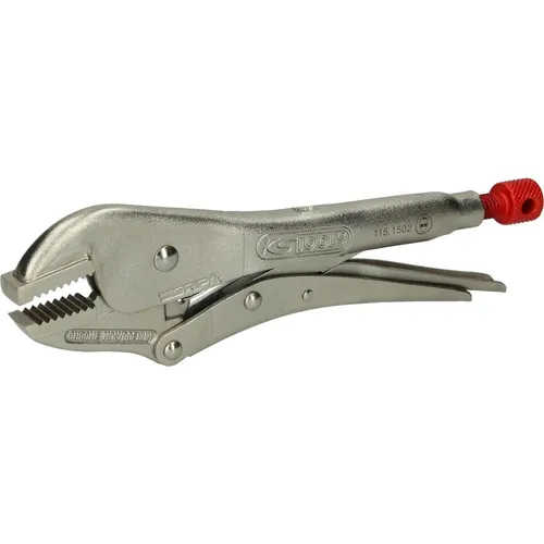 KS Tools Gripzange mit geraden Backen, 225mm - Gripzangen für präzises Greifen und Festhalten, mit einer Backenöffnung von 45,5mm, ideal für Handwerk und Reparaturen.