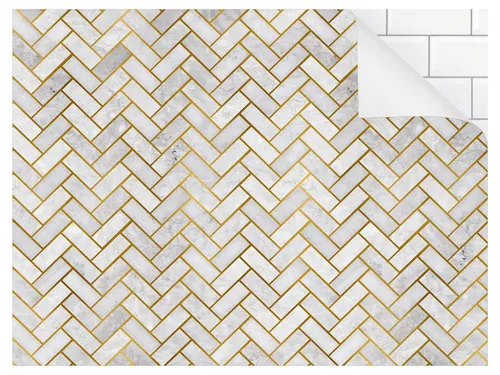 Wand- & Deckenfliesen Grau von Bilderdepot24