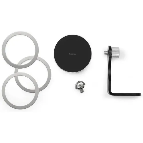Hama Stativ-Handyhalterung Puck, magnetisch, universal - Handy-Stative: Universeller, kompakter Magnet-Halter für sichere Smartphone-Befestigung an Stativen, ideal für Fotografie und Videos.
