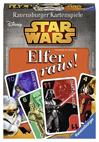 Ravensburger Elfer Raus! Star Wars Kartenspiel - Gesellschaftsspiel für 2-6 Spieler ab 6 Jahren, mit aufregenden Star Wars Motiven, ideal für spannende Spielabende mit der Familie.