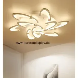 LED Deckenleuchte 2127white-9, Ø 86 cm mit Fernbedienung - Moderne LED Deckenleuchte, stufenlos dimmbar und in Lichtfarbe einstellbar. Energieeffizienzklasse A+ für nachhaltigen Genuss in jedem Raum.