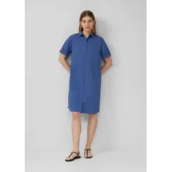 s.Oliver Oversized Blusenkleid mit Smok-Detail in blau von s.Oliver