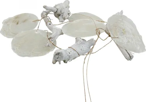 Treibholz Girlande Muschel Deko für Wohnzimmer und Balkon