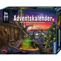 Kosmos Die drei Fragezeichen Adventskalender 2022 - Spannender Krimi-Adventskalender mit 24 Rätseln und Detektiv-Gimmicks für Fans ab 8 Jahren