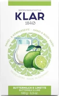 KLAR Buttermilch- & Limettenseife 100 g in braun von Klar Seifen